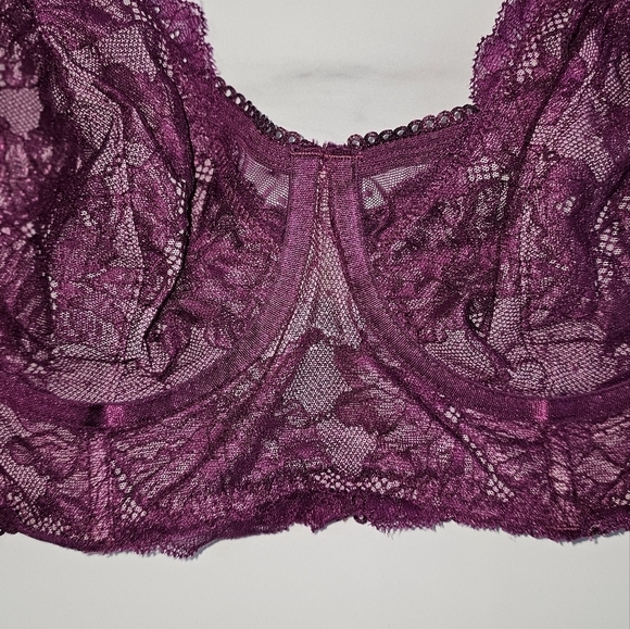 Torrid Bra! Purple Lace! Underwire! Size 0X! NWT! - Picture 7 of 9